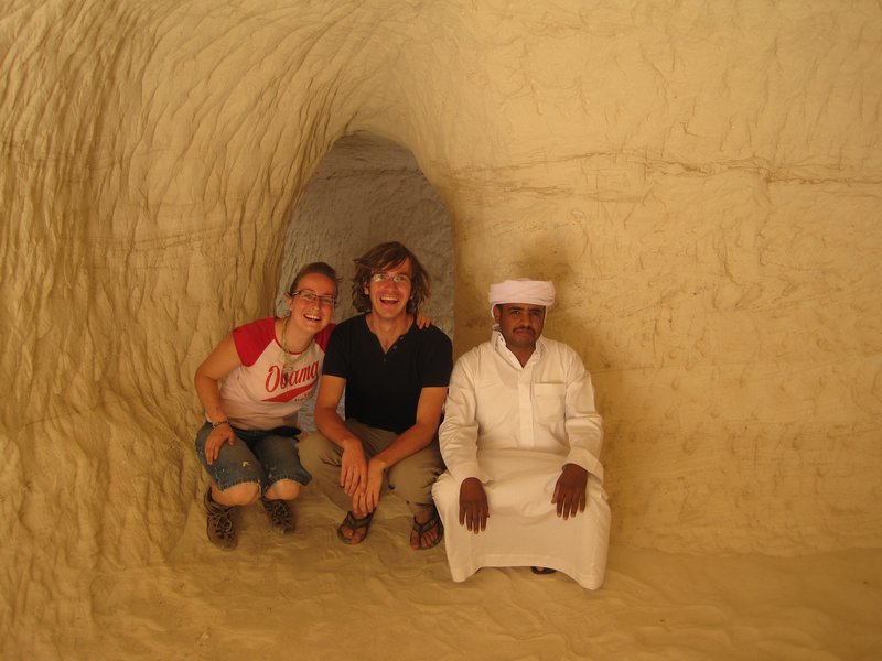 Me Ivan and a token Egyptian in a cave