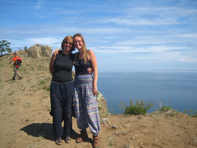 Me and Mum on Olkhon Island