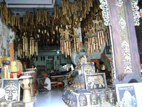 A Beautiful Music Shop in Ubud