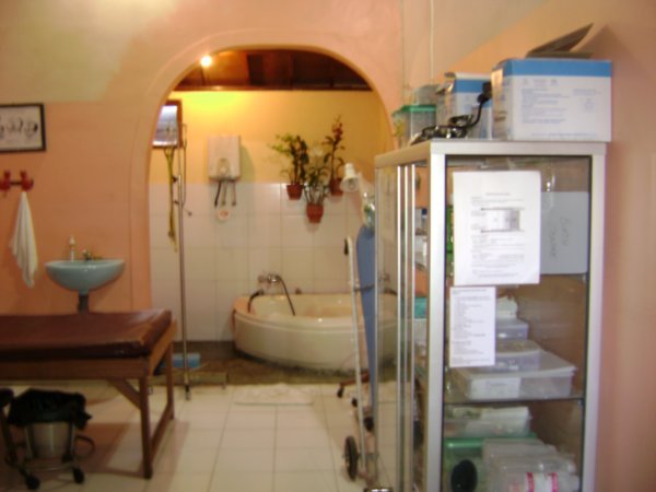 One of the birthing rooms