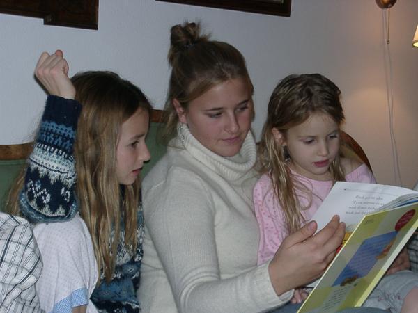 Reading with the girls