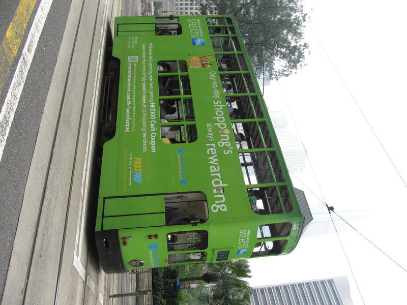 Street tram in HK island