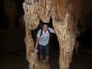 Mike in the caves