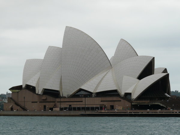 The Opera House  in clouds
