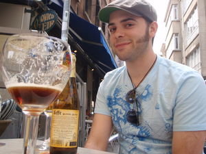 Me with a Leffe