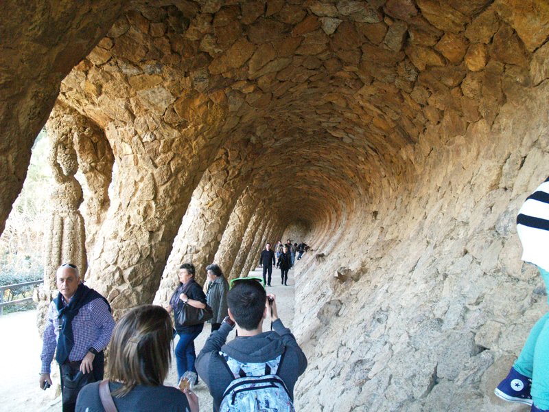 Hallway within Parc Guell