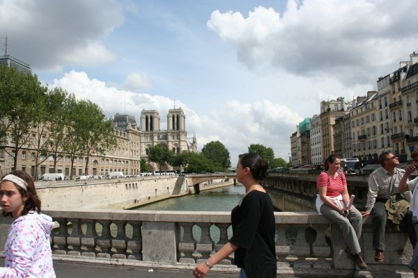 My first glimpse of Notre Dame!