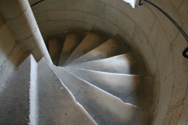 Stairs up/down the tower