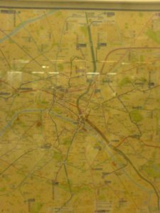 The Paris Metro system.