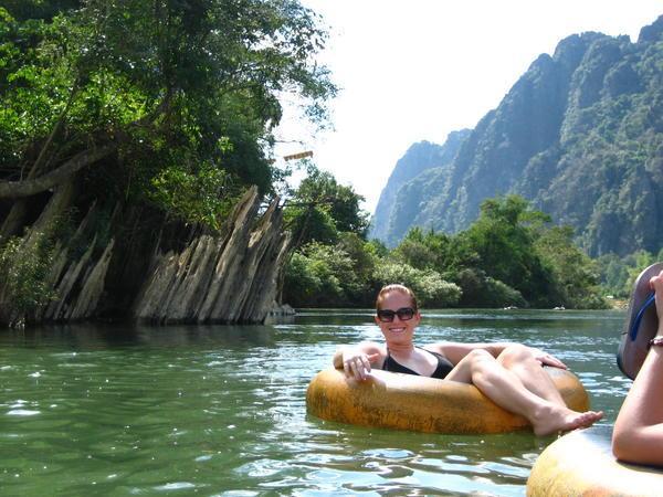 what? spending an entire day of floating down a majestic river surrounded by emerald lime stone and luscious vegetation... ok!