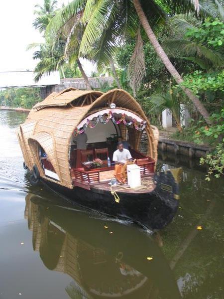 this is one the cool house boats you could rent with a full crew!