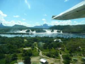 We landed in the tiny indigenous town of Canaima...only accesible by plane.