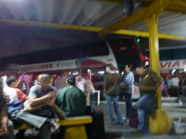 The double decker bus at the Ciudad Bolivar bus terminal...the beginning of my very difficult 2 days of traveling