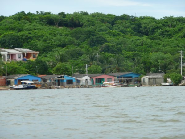 The small fishing village of Bocachica just minutes by boat from huge, modern Cartagena