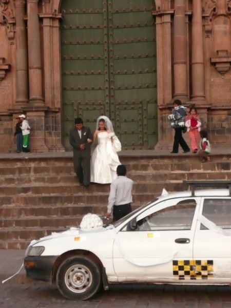 Every weekend there were at least a couple weddings in the cathedral and then the brides came out to the plaza to take pics. So cute!