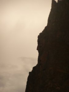 Do you see the profile of an Incan man in side of the mountain?