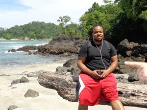 Terry, author of this entry, at Manuel Antonio