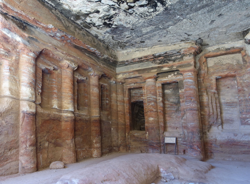 Petra - inside a funery chamber