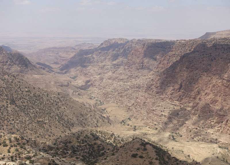 The valley of the Dana Biosphere Reserve