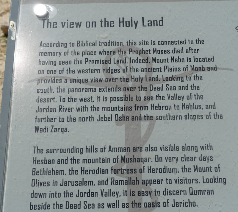 Mt Nebo plaque