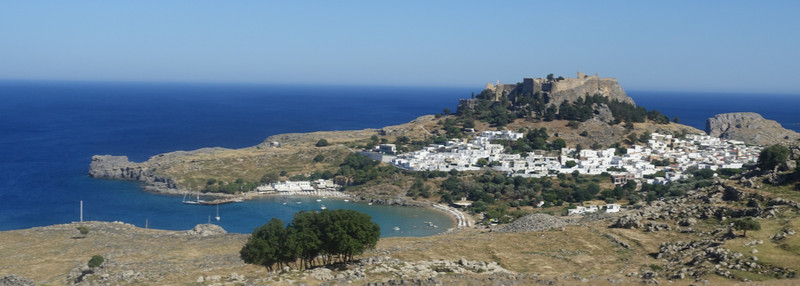 Rhodes - Lindos from highway