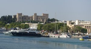 Rhodes Harbour and Castle