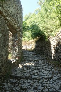 Mystras cobbled pathway