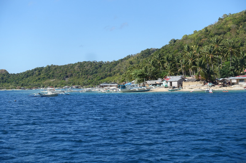 Coastal island fishing village