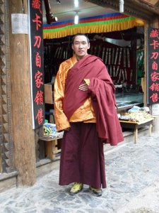 A local Tibetan monk