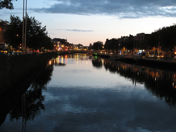Dublin at dusk