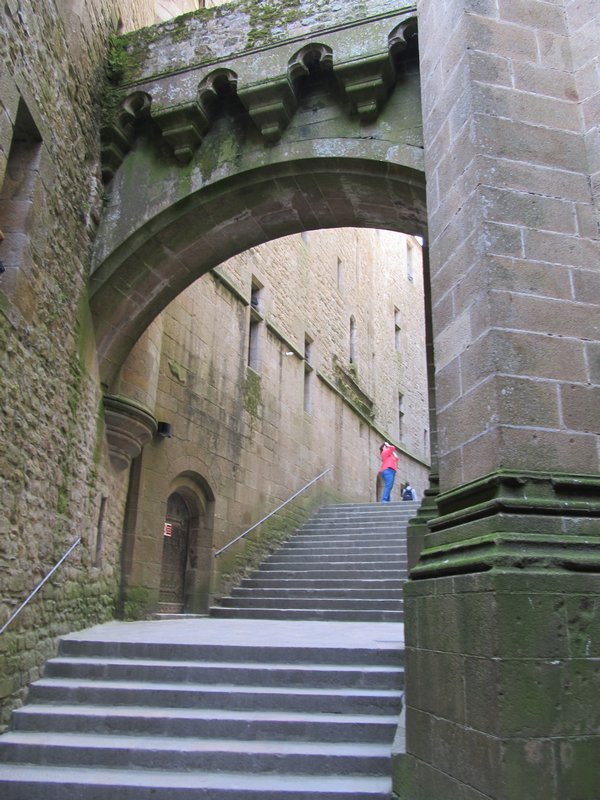 Mont St Michel stairs