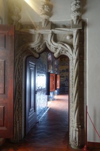 Sintra Palace interior showing Manueline decor