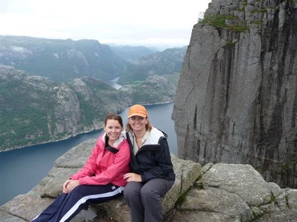 Mom and I at the top of Preikestolen