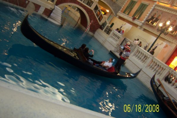 Gondola ride ...in Venice?