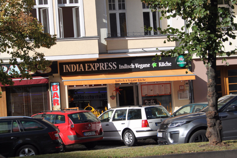 great indian restaurant on Kantstrasse in Charlottenburg