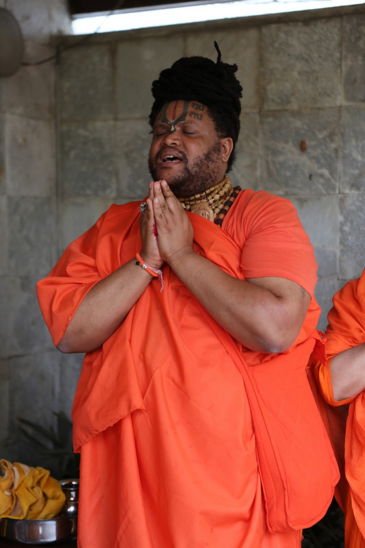 Swami Paranthapa during abishekam