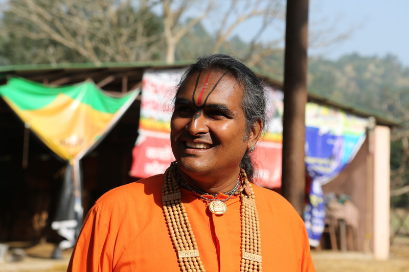 Paramahamsa Vishwananda at the SitaRam Baba Samadhi