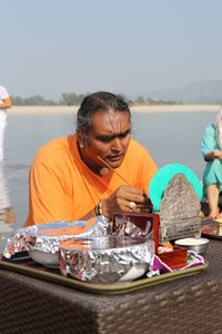 abishekam in the Ganges