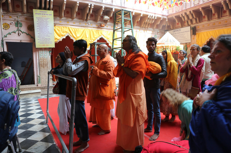 in the Radha Ramana Temple in Vrindavan