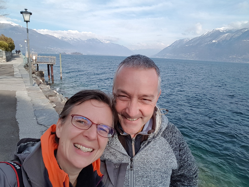 enjoying the Lago Maggiore for a short walk