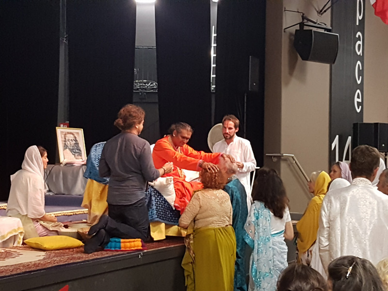 Paramahamsa Vishwananda in Rillieu-La-Pape during blessing