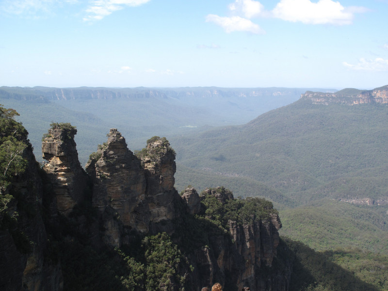 Three sisters in the Blue Mountains, Australia