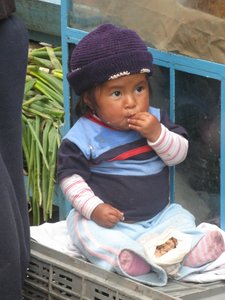 on the market in Otavalo, Ecuador