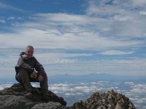 climbing Mount Taranaki, New Zealand