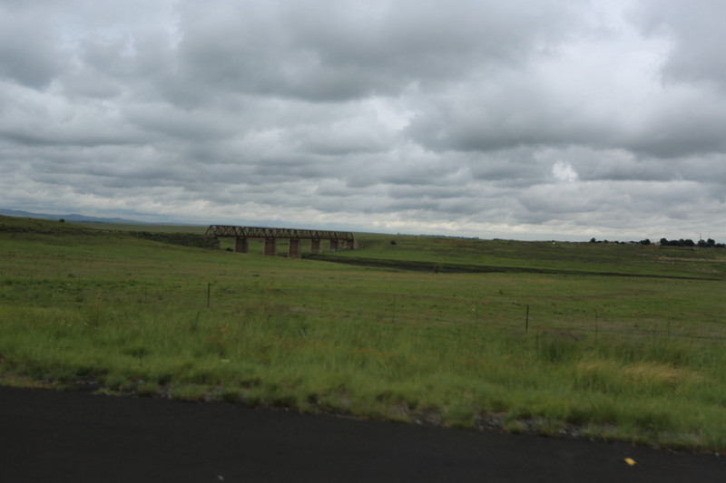 by reaching the veld in the Free State the weather was clearing up