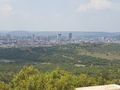 on top of the Voortrekker Monument - view over Pretoria