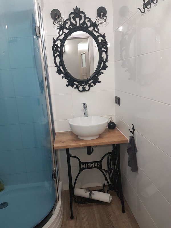 in our appartment in Lodz - the bathroom