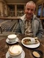 breakfast in the coffee shop in the Palace of Culture and Science Warsaw