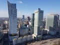 view from the Palace of Culture and Science over Warsaw