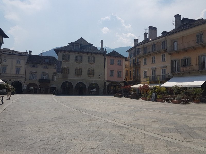 lovely main square in Domodossola